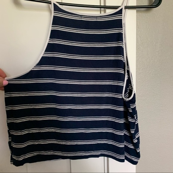VS PINK Super Soft Striped Crop Tank Top - Picture 4 of 5